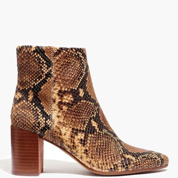 Madewell The Fiona Boot in Snake Embossed Leather - Picture 2 of 4